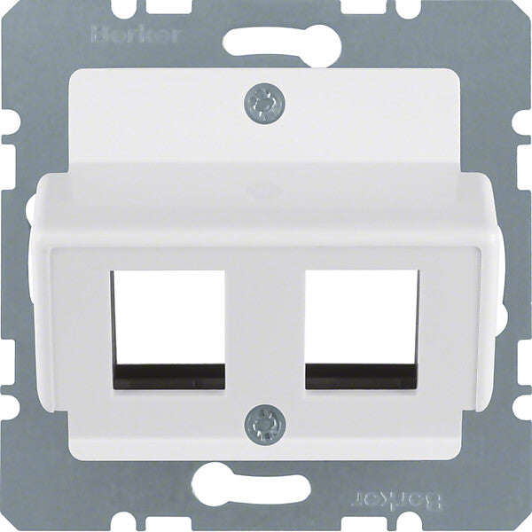 Hager/Berk Zentralplatte pws f.Krone Modular-Jack 146409